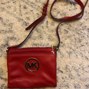 Michael Kors Crossbody Red Purse